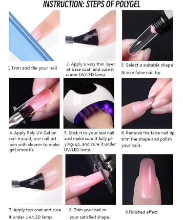 Nude Pink Poly Gel Nail Builder 30ml - Clear Polygel for Nail Extensions & French Manicures - Beginner-Friendly Nail Enhancement for Women - Buy Online on SooperMarket.com