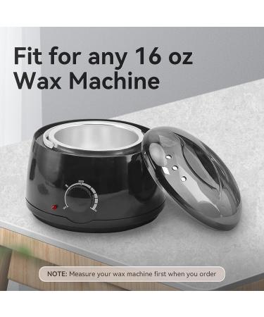 Silicone Wax Warmer Liner 2pcs - Non-Stick Insert for 16oz Electric Waxing Kit with Spatulas & Brushes - Reusable Wax Pot Replacement for Hair Removal - Buy Online on SooperMarket.com
