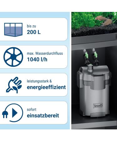Tetra Aquarium External Filter EX 700 Plus | Powerful Filter for Aquariums Up to 200L | Crystal Clear Water for Fish - Buy Online on SooperMarket.com