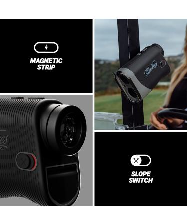 Blue Tees Golf Series 3 Max Laser Rangefinder - 900 Yards Range, Slope Switch, Magnetic Strip - Flag Lock, Pulse Vibration, 7X Magnification - Black - Buy Online on SooperMarket.com