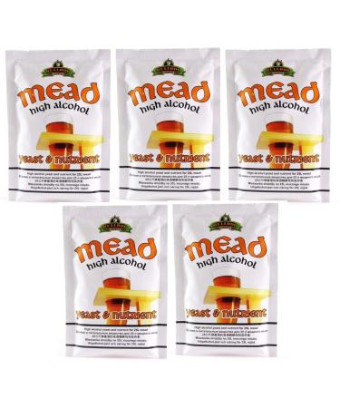 5 x Honey Yeast Bulldog Mead