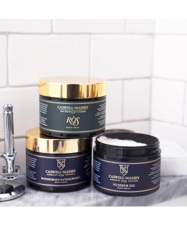Caswell-Massey Sandalwood Shave Cream - Natural Men's Shaving Cream for Smooth Shave & Sensitive Skin - 8 Fl Oz USA Made - Buy Online on SooperMarket.com
