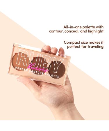 Ruby Kisses 3-in-1 Contour Palette - Long-Lasting and Easy to Blend Powder for All Skin Types - Buy Online on SooperMarket.com