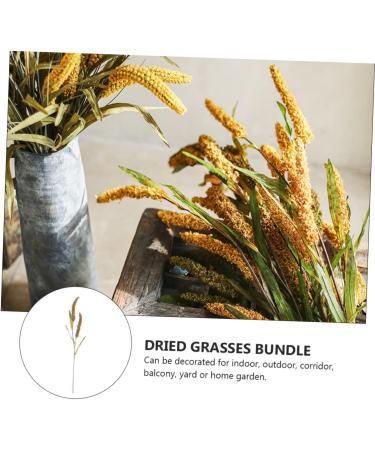 Zerodeko 3pcs Simulated Ears of Corn Plant Decor Dried Wheat Stalks Artificial Wheat Ears Artificial Grasses Bundle Fake Wheat Ears Simulation Wheat Ears Dried Millet Household Iron Straw Greenx3pcs 12X75CMx3pcs - Buy Online on SooperMarket.com