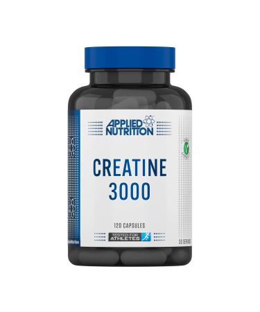 Applied Nutrition Creatine 3000 - Creatine Monohydrate Capsules 3000mg Per Serving High Strength Supplement Increases Physical Performance (120 Capsules - 30 Servings)