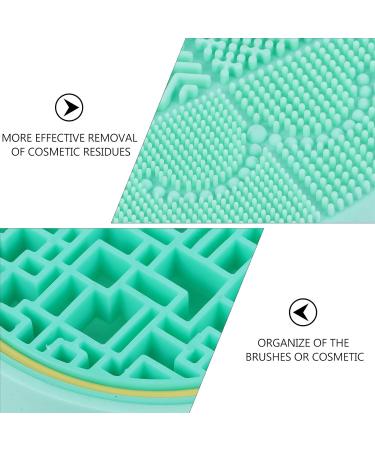 Buy Green 11x11cm Makeup Brush Cleaner & Storage Rack - Cute Cat Clean Brush Pad & Scrubber for Perfect Makeup Care | International Shipping Available - Buy Online on SooperMarket.com