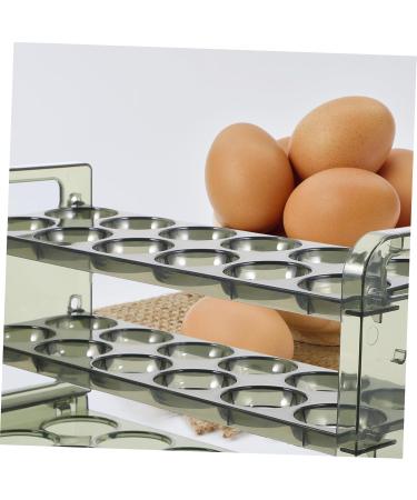 COOLHIYA Egg Cartons Egg Carton Eggs Fridge Door Egg Holder Egg Holder for Fridge Door Egg Stand Storage Box Side Door Green 31.00X17.50X10.50CM - Buy Online on SooperMarket.com