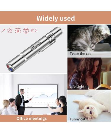 Pet Cat Laser Toy  USB Rechargeable Handheld Pointer  5 Red Laser Patterns  Suitable Indoor Interaction with Cats or Dogs - Buy Online on SooperMarket.com