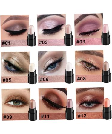 Hemoton 12pcs 12 Shadow Box Cream Eyeshadow Makeup Stick Eyeshadow Pen Eye Shadow Stick Eye Makeup Tool Eye Brightener Stick Girl Makeup Supplies Eye Highlighter Stick - Buy Online on SooperMarket.com
