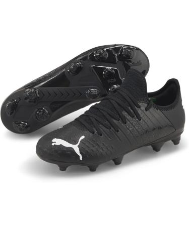 PUMA Unisex Kids Future Z 4.3 FG/AG Jr Football Shoe - 28 EU - Puma Black & White | International Shipping Available - Buy Online on SooperMarket.com