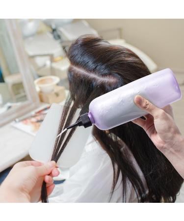 Yebeauty Clear Purple Hair Color Applicator Bottle 2 Pack - 500ml Hair Dye Bottles with Twist-On Cap for Precise Application | International Shipping Available - Buy Online on SooperMarket.com