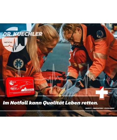 Dr.Kuechler Medical Motor Pocket - Complete DIN 13164 First Aid Set STVO Compliant for Cars - 2024 Quality Standards - Buy Online on SooperMarket.com