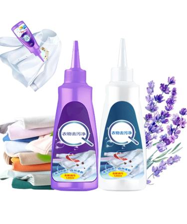 Symmetry Stain Remover Graceiful Stain Remover Active Enzyme Laundry Stain Remover Purple Bottle - White Shirt Guardian Enzyme Stain Remover for Clothes (Mix-2PCS)
