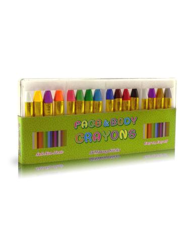Gibot make -up pencils 16 colors face painting set Halloween make -up make -up pallet make -up body painting body paint colors make -up carnival for children for Halloween/carnival/children's day party