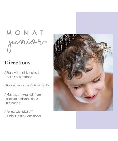 MONAT Junior Gentle Shampoo | Tear-Free Sulfate & Paraben-Free Natural Hair Care for Kids - 237 ml - Buy Online on SooperMarket.com