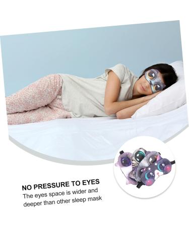 Healeved 4 Pcs Blindfold Ice Pack Silk Eye Mask Set for Sleep | Animal Print Plush Travel Masks | Snap Covers for Work and Travel - Buy Online on SooperMarket.com
