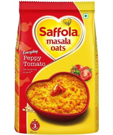Seelans | Saffola Masala Oats | Peppy Tomato 500G |High fiber |Ready in 3 Minutes | Indian origin | Pack Of 2 - Buy Online on SooperMarket.com