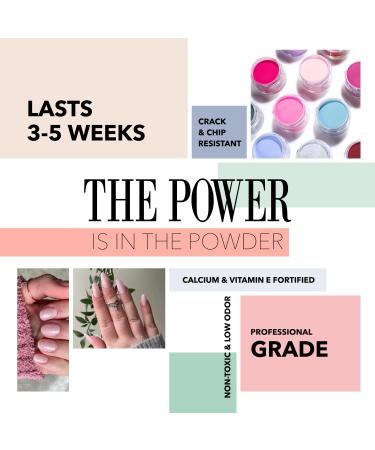 Revel Nail Dip Powder - Light Pink Shimmer | Long-Lasting Chip Resistant No UV Lamp DIY Manicure for Strong Healthy Nails - Buy Online on SooperMarket.com