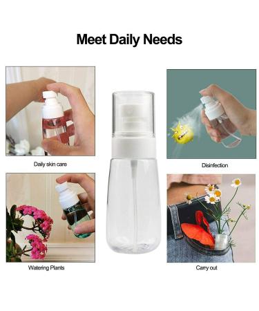 YAMYONE 2Pcs 60ml Fine Mist Spray Bottle Set for Travel - Refillable Containers for Essential Oils, Perfume, Toners - Perfect for Hair & Makeup On-The-Go - Buy Online on SooperMarket.com