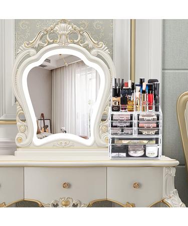 DreamGenius 3-Piece Acrylic Makeup Organizer Set with 8 Drawers - Stackable Vanity and Bathroom Cosmetic Storage - Buy Online on SooperMarket.com