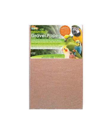 Penn-Plax BA639 7-Pack of Gravel Paper, 11" x 17" | Great for Hard-Billed Birds | Clean, Easy and Safe for Birds | Aids in Digestion