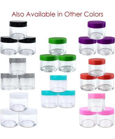 Beauticom Premium 30G/30ML Clear Jars (6 Pack) - BPA Free Round Containers with White Lids for Beads Gems Glitter & Crafts - Buy Online on SooperMarket.com