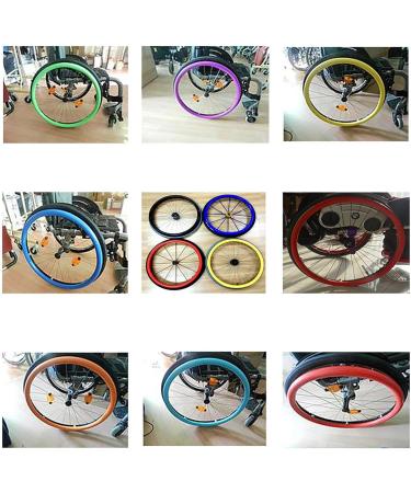 Rear Wheel Sports Wheelchair Cover Wheelchair Rear Wheel Cover Protective Sleeve Wheelchair Push Rim Covers Improve Grip and Traction (Color : D Size : 24inch) 24inch D - Buy Online on SooperMarket.com