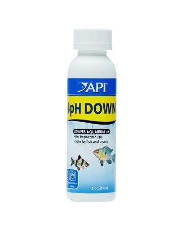 API pH DOWN Freshwater Aquarium Water pH Reducing Solution 118 ml Bottle pH DOWN Single