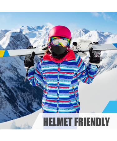 Shop Hegcoiie Kids Storm Hood & Winter Balaclava Mask - Windproof Ski Mask for Girls - Ideal for Outdoor Sports & Cycling - Black & Dark Gray - Buy Online on SooperMarket.com