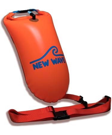 New Wave Swim Buoy - Light and Visible Float for Open Water Swimmers and Triathletes - Buy Online on SooperMarket.com