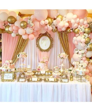 Gold Sequin Backdrop Curtain Panels - 2 Pieces 2FTx8FT for Stage, Wedding, Party - Stunning Gold Background Drapes - Buy Online on SooperMarket.com