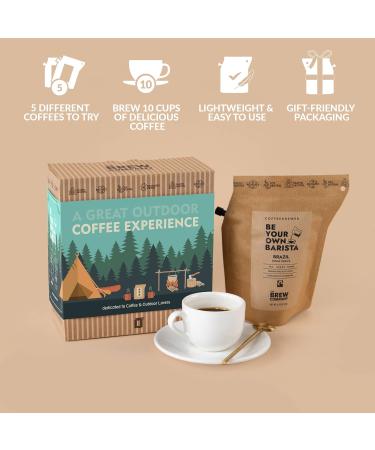 Ultimate Coffee Gift Set: 5 Specialty & Organic Estates for Outdoor Lovers | Perfect Gift for Men & Women | Brew Anytime Anywhere - Buy Online on SooperMarket.com