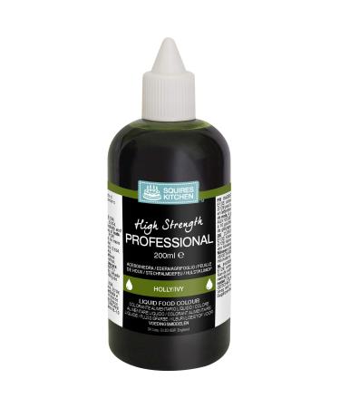 Squires Kitchen Holly/Ivy Dark Green Edible Food Colouring Liquid 200ml
