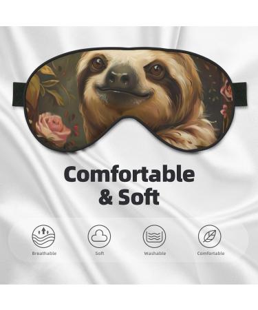 SSIMOO Cute Sloth Soft Sleep Eye Mask - Breathable Eye Patch for Women | Perfect Travel Accessory & Relaxation Gift - Buy Online on SooperMarket.com