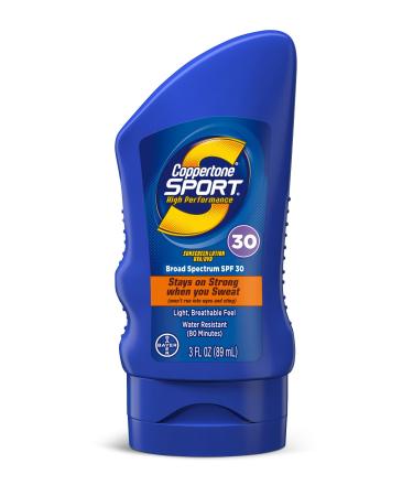 Coppertone Sport Sunscreen SPF 30 Lotion 3 Fl Oz