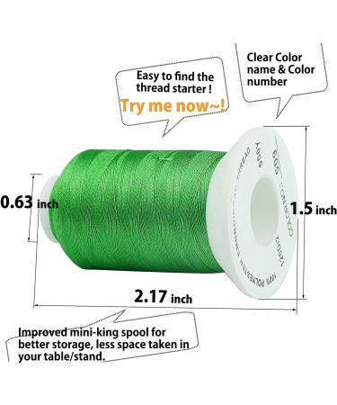Simthread 120 Colors Polyester Embroidery Thread Kit - 550Y - Similar to Madeira & Robinson-Anton - 40 Weight for Home Sewing - Buy Online on SooperMarket.com