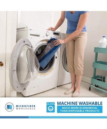 Professional Microfiber Mop for Hardwood, Laminate, Tile, Vinyl Floors | Washable Pads | Adjustable Handle + 1 Microfiber Cloth - Buy Online on SooperMarket.com