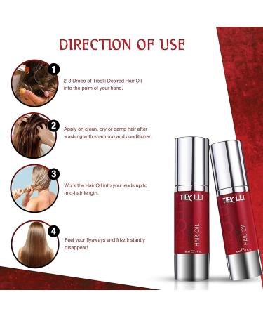 Tibolli Desired Hair Oil 1 fl oz - Anti-Frizz & Repair for Dry Damaged Hair - Natural Ingredients for Men & Women - 30ml - Buy Online on SooperMarket.com