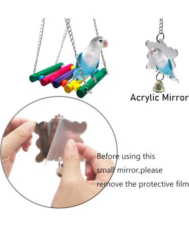 Esrise Bird Toys - Colorful Hanging Wood Bells for Conures Lovebirds & Finch | International Shipping - Buy Online on SooperMarket.com
