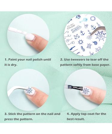 Whaline 3D Nail Art Stickers - 1000+ Self-Adhesive Designs for Women & Girls | Flamingo, Cactus, Fruits, Ocean & More | Manicure DIY & Nail Salon | 12 Sheets - Buy Online on SooperMarket.com