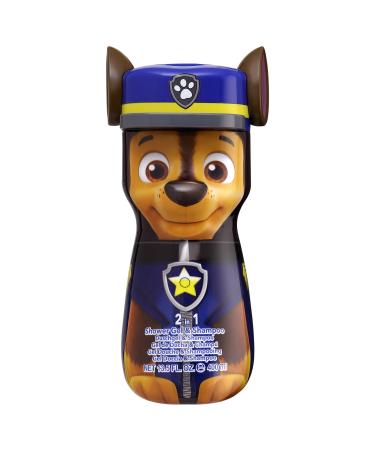Paw Patrol Chase 3D Bottle Children Hair and Body Wash 2 in 1 Shower Gel and Shampoo Natural Vegan and FSC Approved Shower Gel and Shampoo for Kids 400 ml