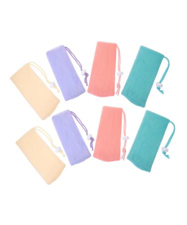 Baluue 8pcs Mesh Soap Bags for Soap Bars Soap Holder Face Shampoo Bar Holder Bar Soap Pouch Pe