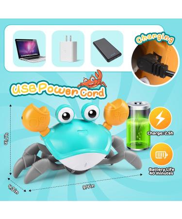 Adeokay Crab Baby Toys for 1-3 Years | Crawling Toys for Infants & Toddlers | Green Gifts for Girls 6-10 Months - Buy Online on SooperMarket.com