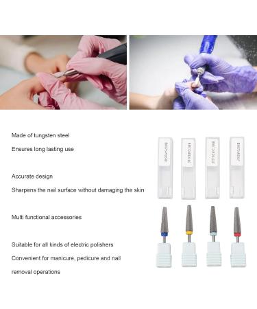 Nail Grinding Head Tungsten Steel Nail Drill Bit Accessory for Manicure Electronic Grinder - Buy Online on SooperMarket.com