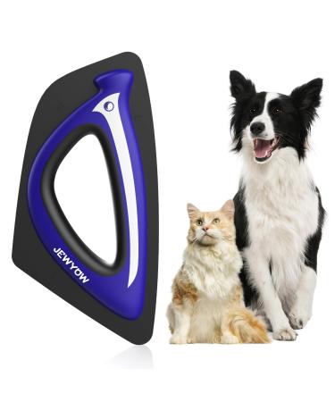 Jewyow mini animal hair remover ergonise design hair remover animal hair for couch carpet sofa furniture effective animal hair remover brush - blue