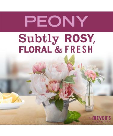 Mrs. Meyer's Peony Liquid Dish Soap 16 fl. oz - Pack of 3 | Biodegradable Formula - Buy Online on SooperMarket.com