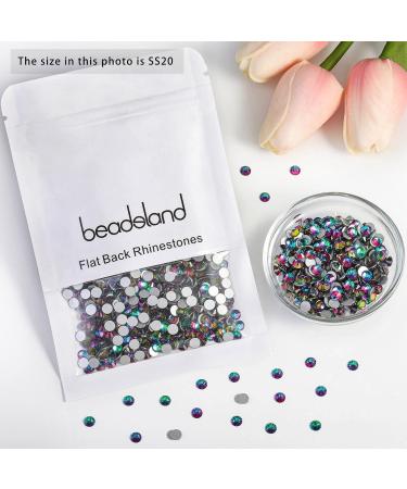 Beadsland 1440 Flat Back Rhinestones - Green Volcano SS20 Nail Crystals (4.6-4.8mm) for Stunning Nail Art | International Shipping Available - Buy Online on SooperMarket.com