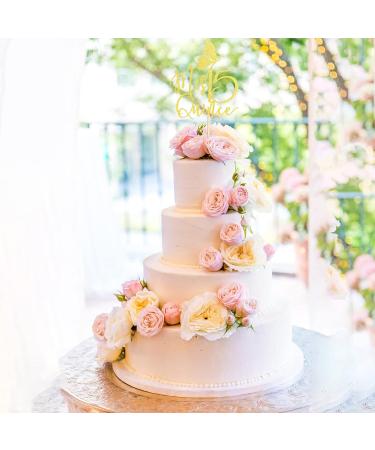 Arthsdite Mis Quince Cake Topper Mis Quince A os Decorations 15th Birthday Decorations with Butterfly Feliz 15 Anos Cheers to 15 Years Birthday Party Supply - Gold Glitter - Buy Online on SooperMarket.com