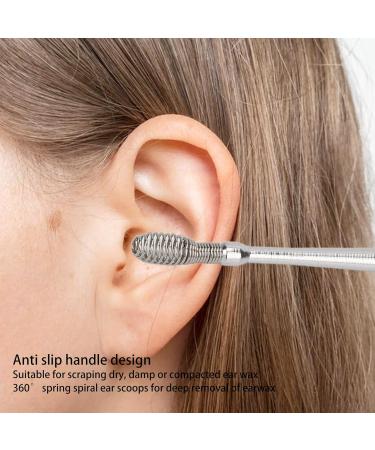 Stainless Steel Double Head Ear Spoon - Ergonomic Design for Home Use - Relieve Itching - Silver - Buy Online on SooperMarket.com