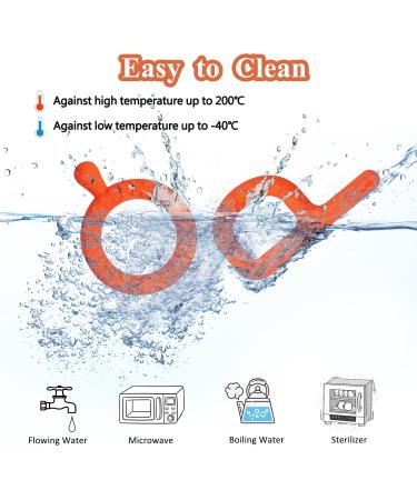 Silicone Teething Tubes Straws 2 Pack for Babies 3-12 Months - Orange P & Q Shape Sensory Chew Toys for ADHD & Autism - Buy Online on SooperMarket.com